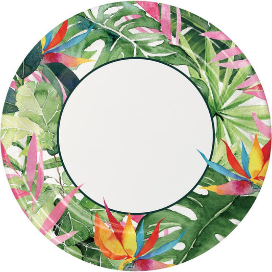 Floral Paradise Dinner Plates, 9 inch, 8 count