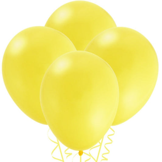 Light Yellow Latex Balloons, Lemon Yellow, 12 inch, set of 15