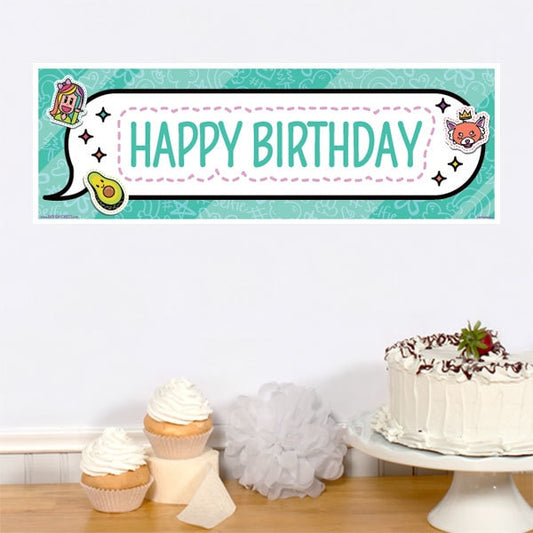 Selfie Celebration Birthday Tiny Banner, 8.5x11 Printable PDF Digital Download by Birthday Direct