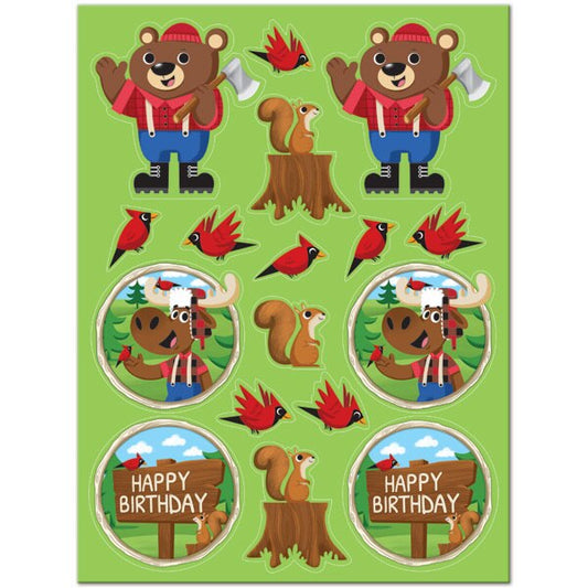 Lumberjack Stickers, set, 4 count