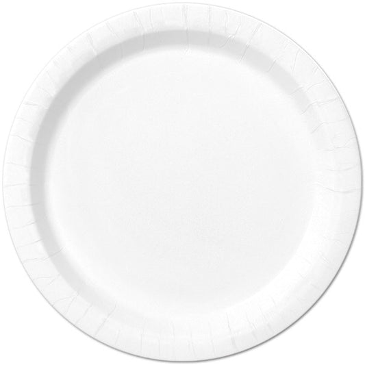 Bright White Dinner Plates, 9 inch, 8 count