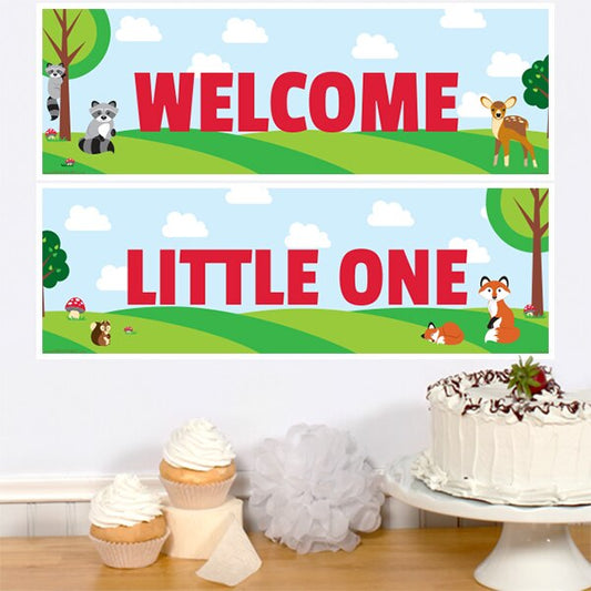 Birthday Direct's Woodland Baby Shower Two Piece Banners