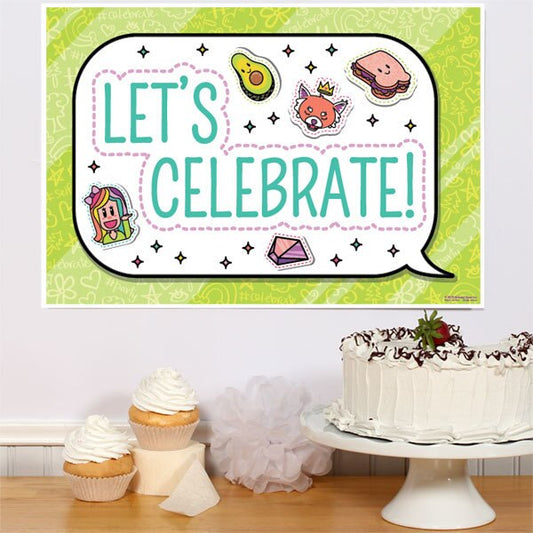 Selfie Celebration Party Sign, 8.5x11 Printable PDF Digital Download by Birthday Direct