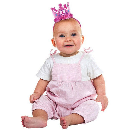 Pink 1st Birthday Princess Crown Headband, dress-up, each