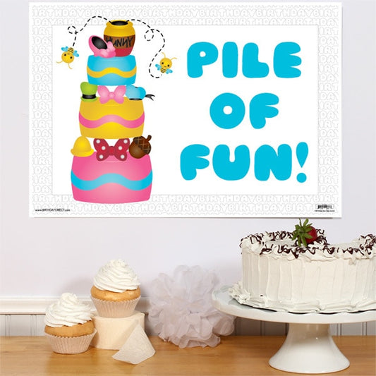 Yummy Party Sign, 8.5x11 Printable PDF Digital Download by Birthday Direct