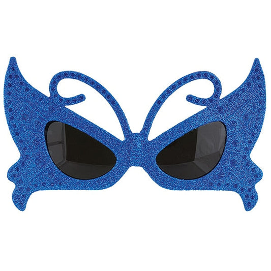 Butterfly Party Favor Blue Wacky Shades Sunglasses