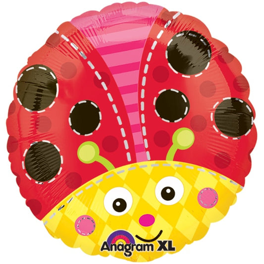 Ladybug Party Cute Foil Balloon, 18 inch, each
