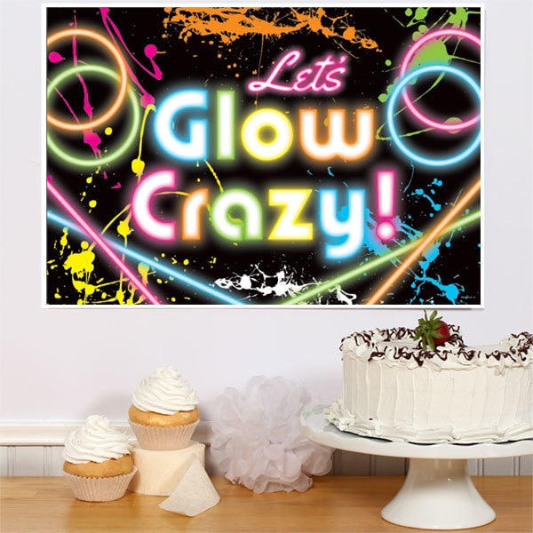 thumbnail image 2 of Neon Glow Disco Dance Birthday Party Paper Dinner Napkins 2 of 11