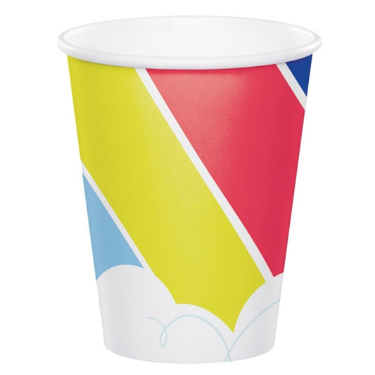 Over the Rainbow Pastel Cups, 9 oz, 8 ct