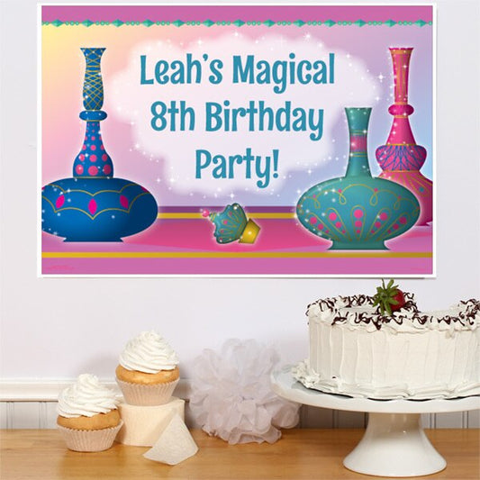 Genie Party Sign, 8.5x11 Printable PDF Digital Download by Birthday Direct