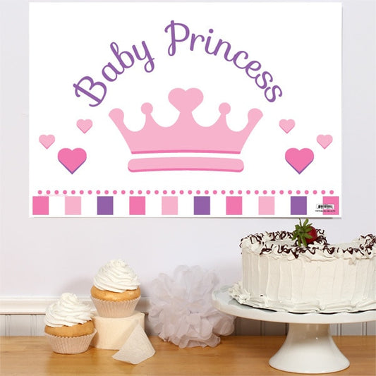 Little Princess Baby Shower Sign, 8.5x11 Printable PDF Digital Download by Birthday Direct