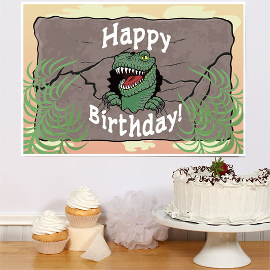 Dinosaur T-Rex Birthday Sign, 8.5x11 Printable PDF Digital Download by Birthday Direct