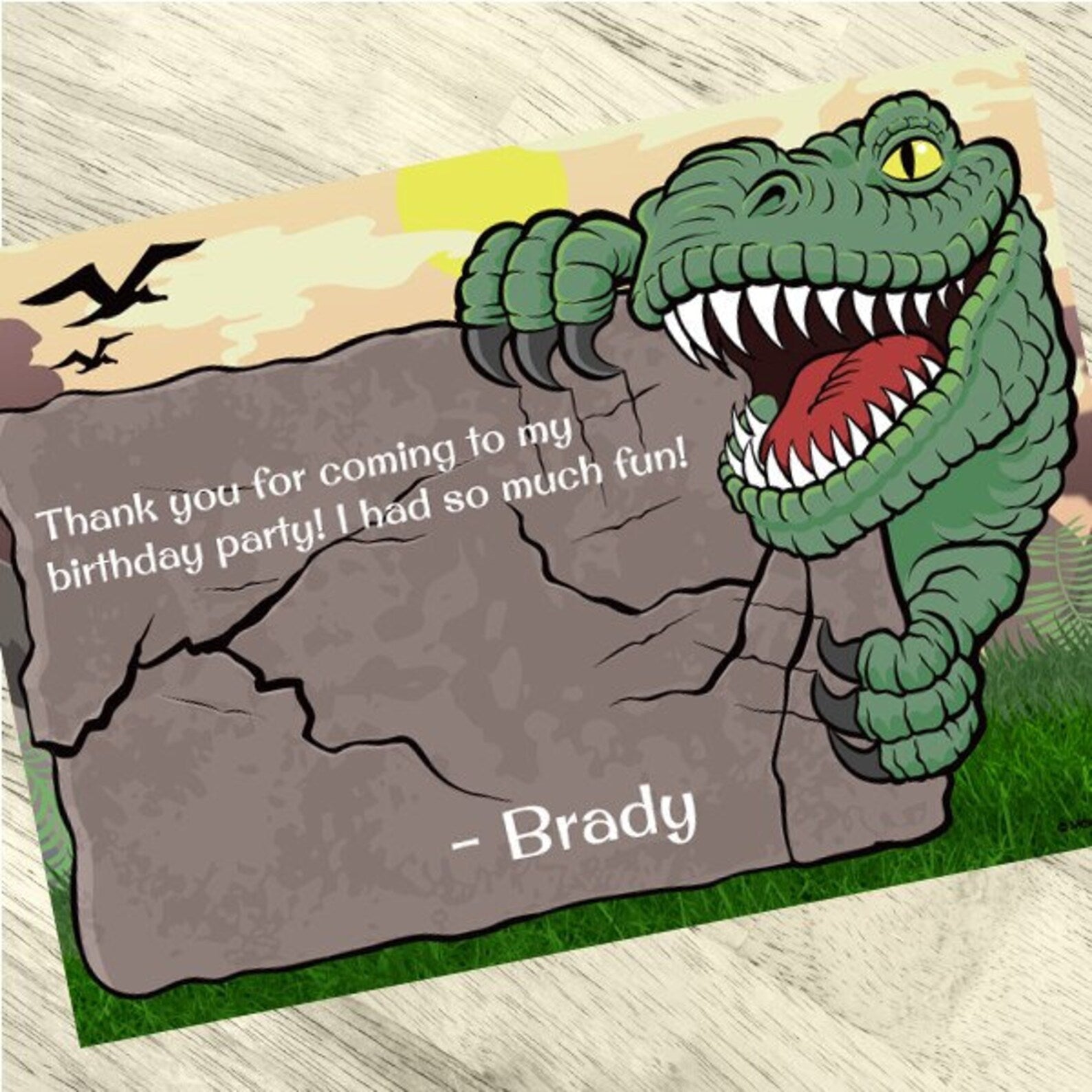 dinosaur-t-rex-party-thank-you-5x7-in-editable-digital-template-by-birthday-direct-birthdaydirect for Free Printable Dinosaur Thank You Cards Dinosaur T-Rex Party Thank You, 5x7-in, Editable Digital Template by Birthday Direct – BirthdayDirect for Free Printable Dinosaur Thank You Cards