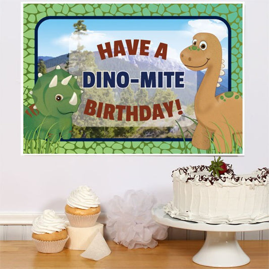 Dinosaur Friends Birthday Sign, 8.5x11 Printable PDF Digital Download by Birthday Direct
