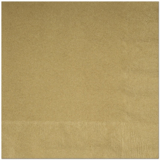 Gold Lunch Napkins, 6.5 inch fold, set of 20