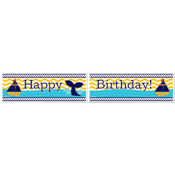 Birthday Direct's Ahoy Matey Birthday Two Piece Banners