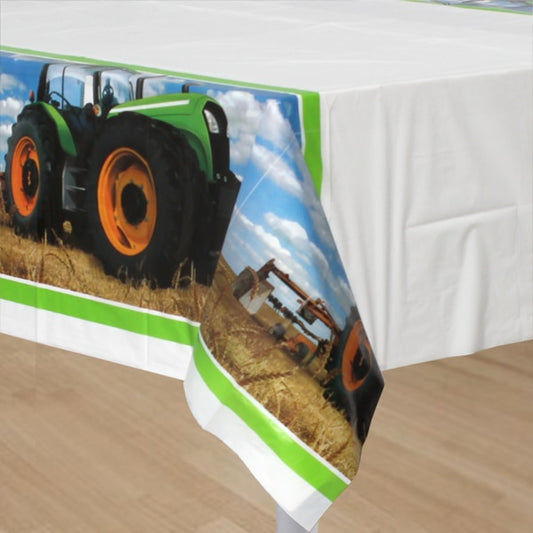 Farm Tractor Table Cover, 54 x 102 inch