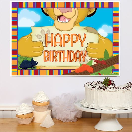 Little Lion Birthday Sign, 8.5x11 Printable PDF Digital Download by Birthday Direct