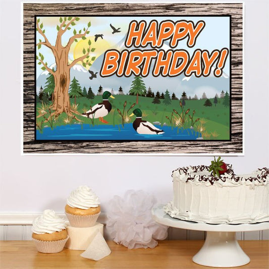 Wild Duck Birthday Sign, 8.5x11 Printable PDF Digital Download by Birthday Direct