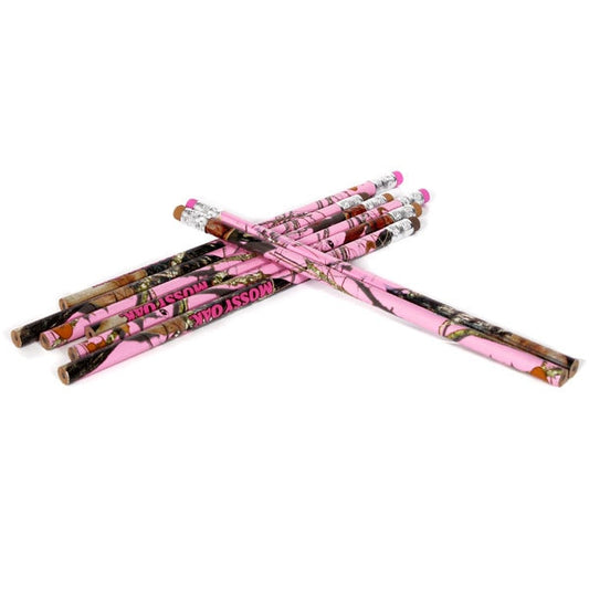 Camouflage Pink Party Mossy Oak Pencils, 8 count