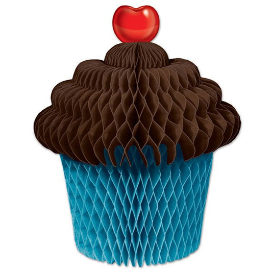 Sweet Cupcake Party Chocolate Centerpiece, 7 inch, each