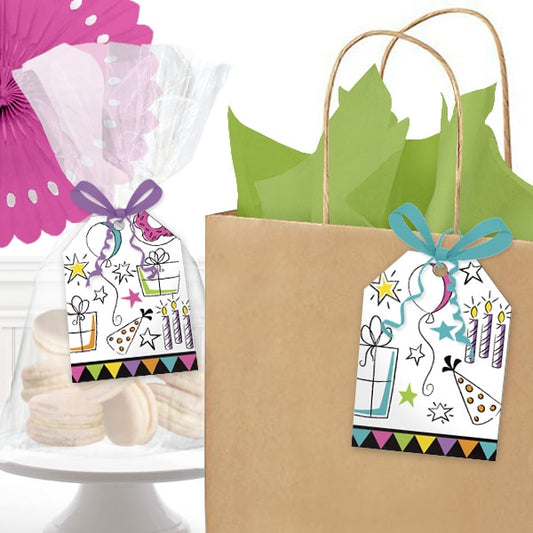 Birthday Direct's Doodle Party Favor Tags