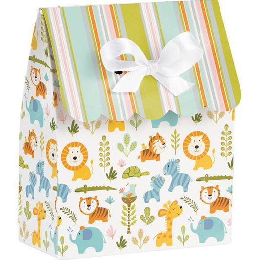 Jungle Baby Favor Bags with Ribbon, set, set of 12