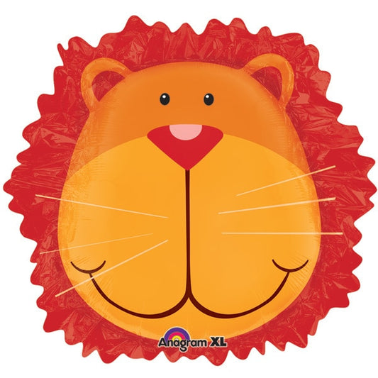 Lion Face SuperShape Foil Balloon, 24 x 24 inch, each
