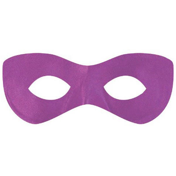 Purple Super Hero Mask, 7.5 inch, each