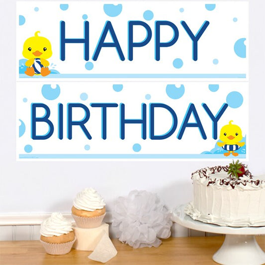 Birthday Direct's Little Ducky Birthday Two Piece Banners