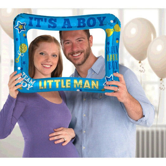 Boy Gender Reveal Inflatable Frame, 16 x 23 inch, each