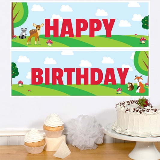 Birthday Direct's Woodland Birthday Two Piece Banners