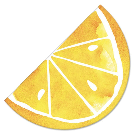 Lemon Slice Diecut Napkins, 6.5 inch fold, set of 16