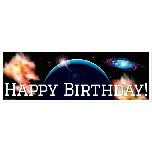 Space Birthday Tiny Banner, 8.5x11 Printable PDF Digital Download by Birthday Direct