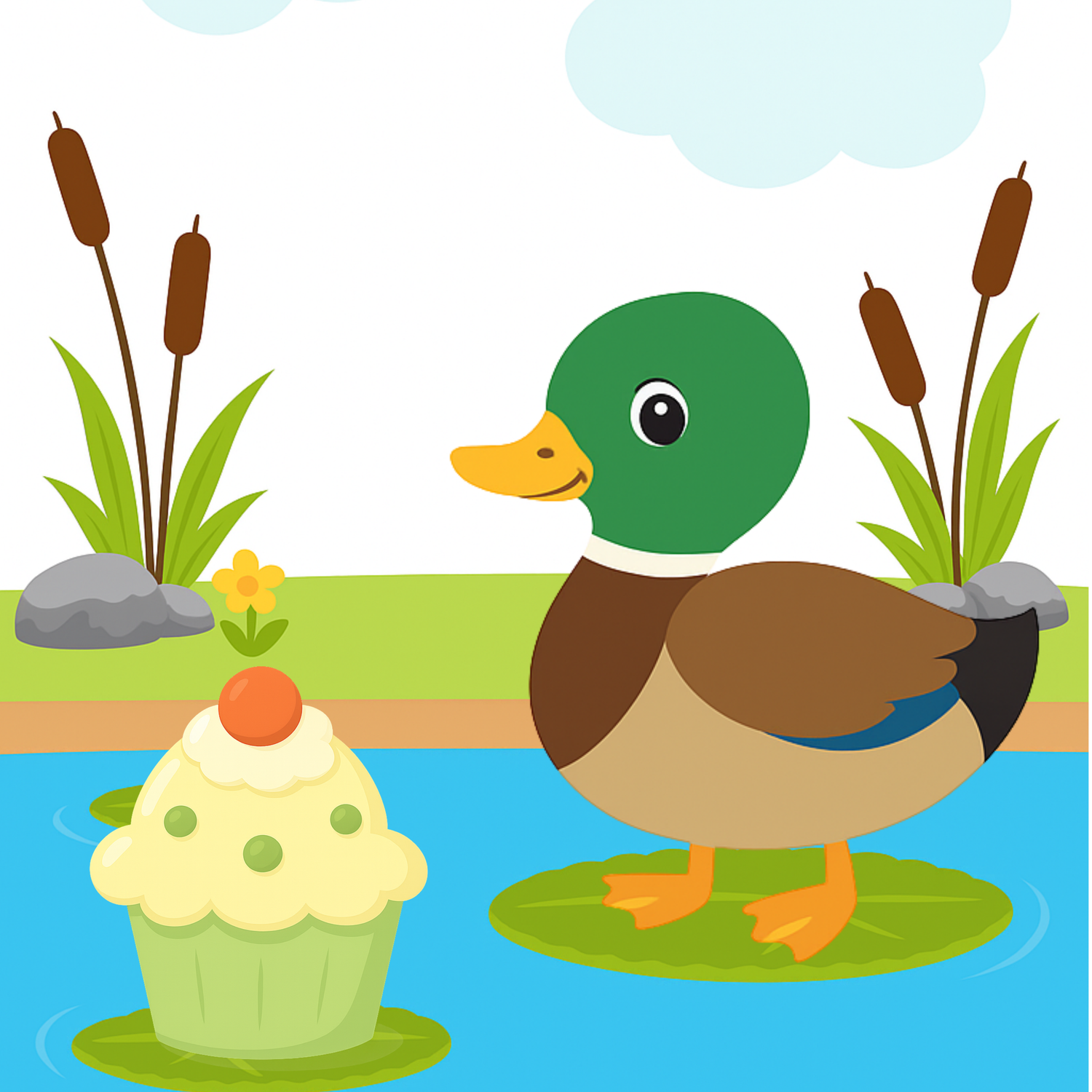 Pond Pals Quacks the Duck Printable Party Decorations