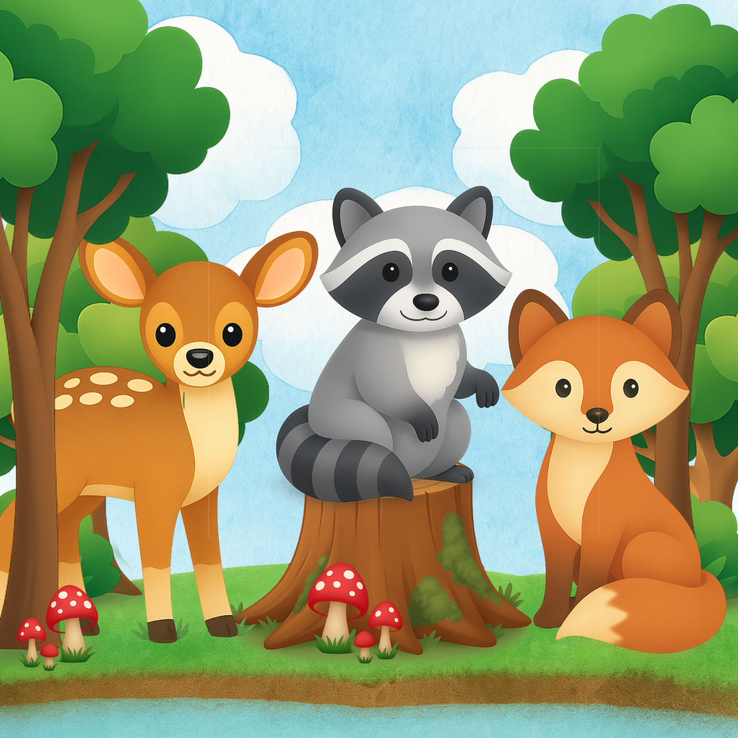 Woodland Animals Party Centerpiece by Birthday Direct