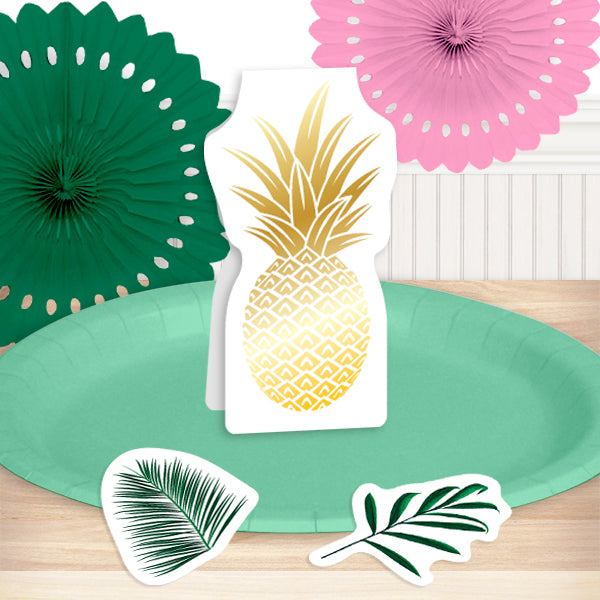 Birthday Direct's Pineapple and Palm Party DIY Table Decoration