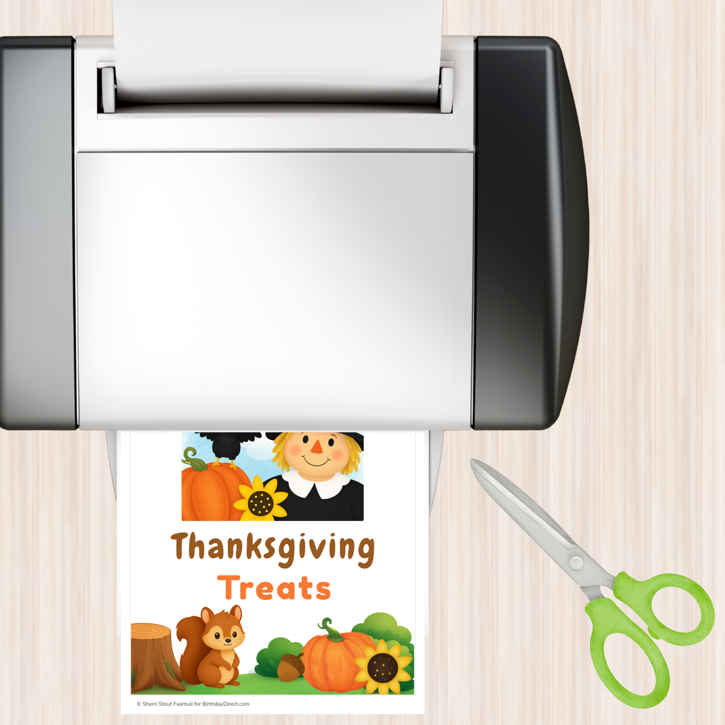 Pumpkin Patch Pals Giving Thanks Sign 8x10 Editable Printable