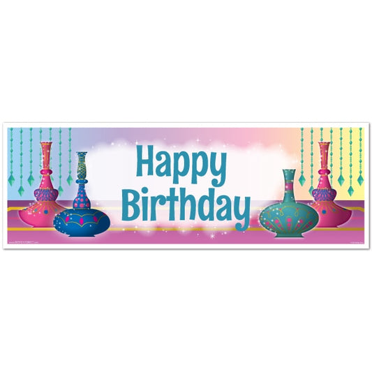 Genie Birthday Tiny Banner, 8.5x11 Printable PDF Digital Download by Birthday Direct