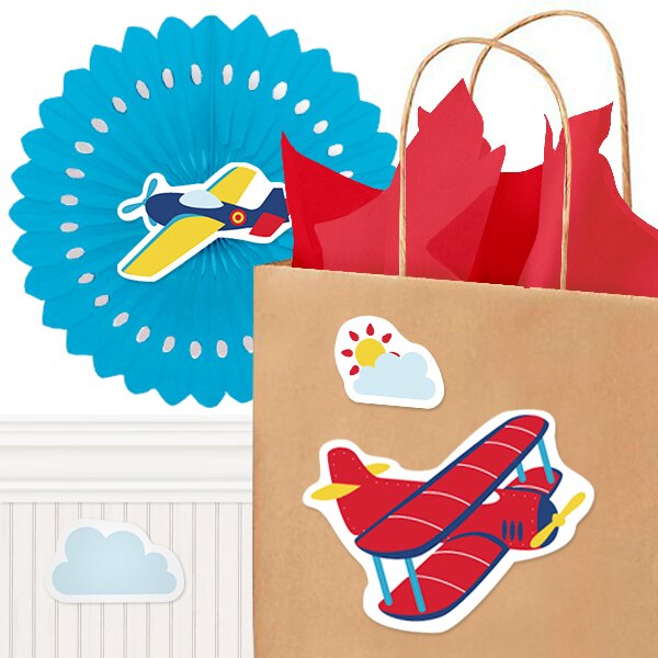 Birthday Direct's Vintage Airplane Party Cutouts