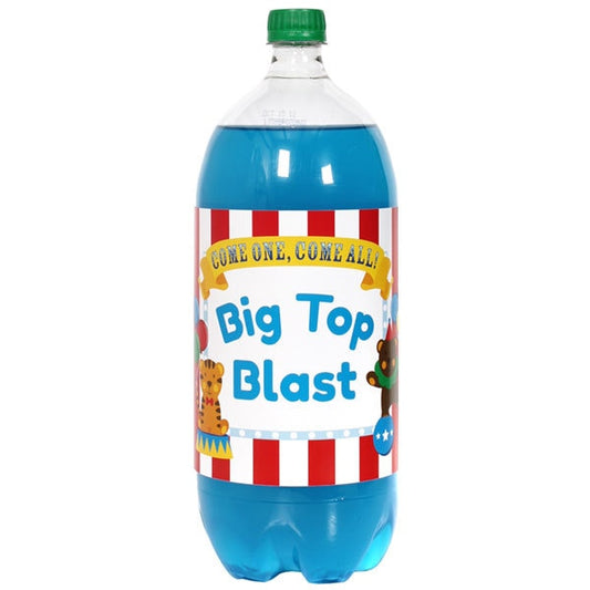 Birthday Direct's Big Top Circus Party Large Bottle Labels