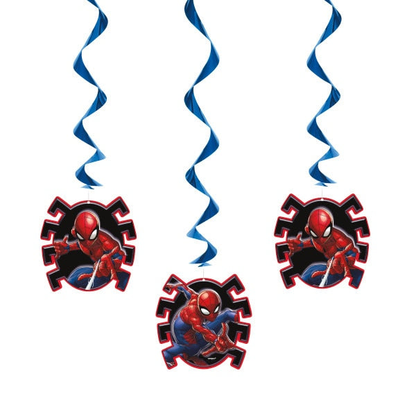Spider-Man Dangling Swirl Decorations, 26 inch, 3 count
