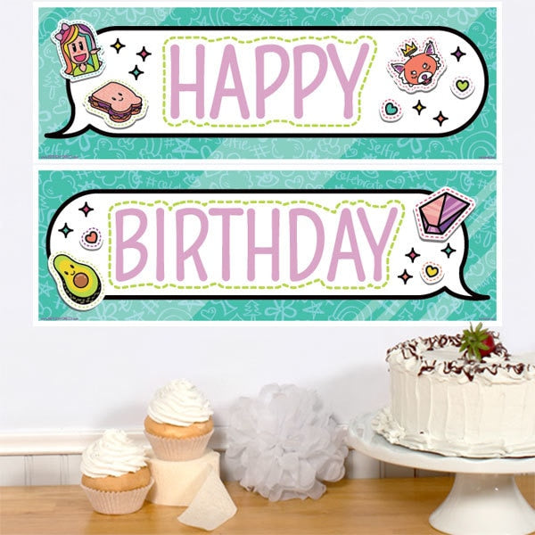 Birthday Direct's Selfie Celebration Birthday Two Piece Banners