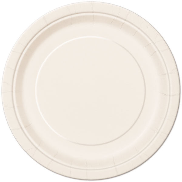 Ivory Dinner Plates, 9 inch, 8 count