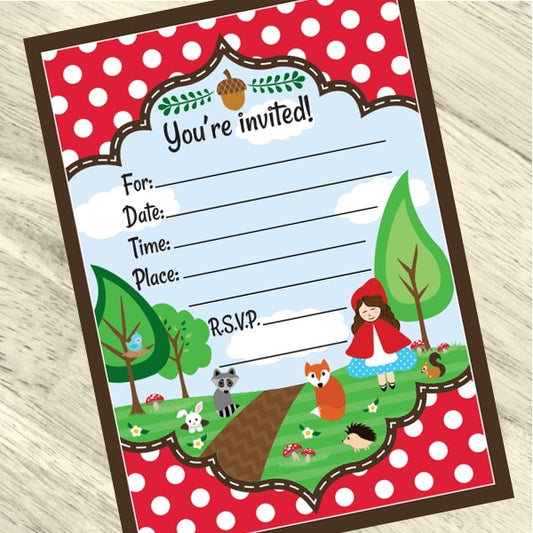 Birthday Direct's Little Red Robin Hood Party Invitations