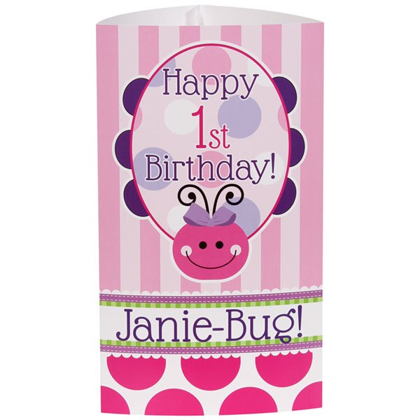 Birthday Direct's Ladybug 1st Birthday Pink Custom Centerpiece