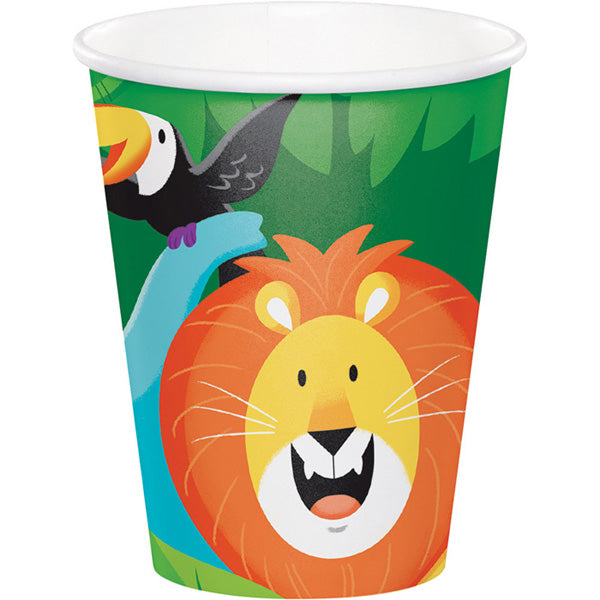 Jungle Safari Cups, 9 ounce, 8 count