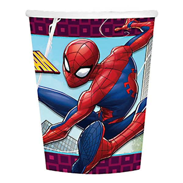 Spider-Man Webbed Wonder Cups, 9 ounce, 8 count