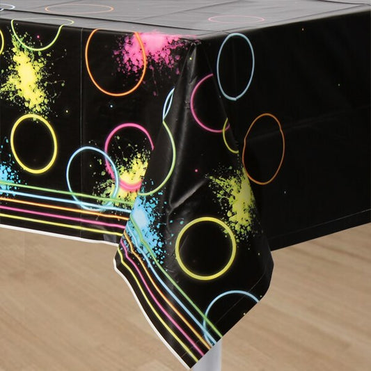 Glow Party Table Cover, 54 x 102 inch, each