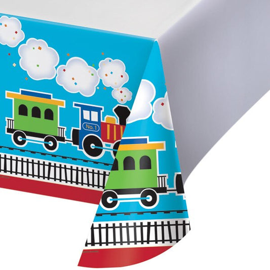 Lil Train Table Cover, 54 x 102 inch, each